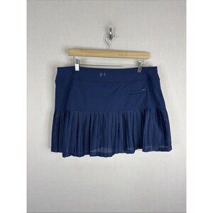Under Armour Navy Pleated Athletic Skort Womens XL Tennis Golf Heatgear